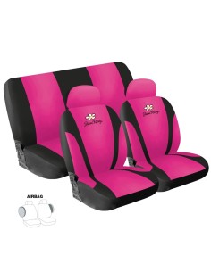 Set completo coprisedili universali Simoni Racing Daisy microfibra rosa