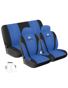 Set completo coprisedili universali Simoni Racing Daisy microfibra blu