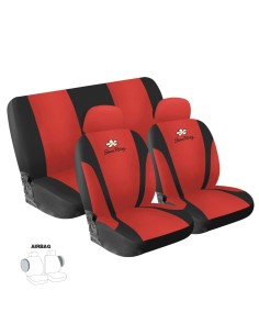 Set completo coprisedili universali Simoni Racing Daisy microfibra rossa