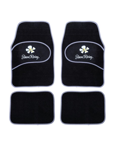 Kit 4 Tappeti universali moquette auto Simoni Racing Daisy grigio