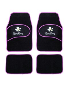 Kit 4 Tappeti universali moquette auto Simoni Racing Daisy rosa