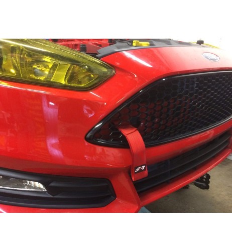 Cinghia di traino universale auto moto furgoni 26cm portata 3000kg ROSSO