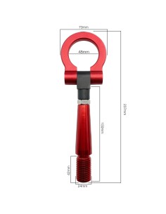 Gancio di traino universale alluminio rosso Simoni Racing 2