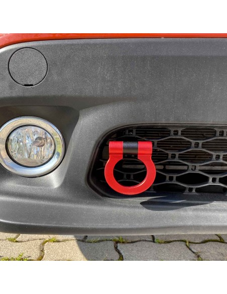 Gancio di traino universale alluminio rosso Simoni Racing