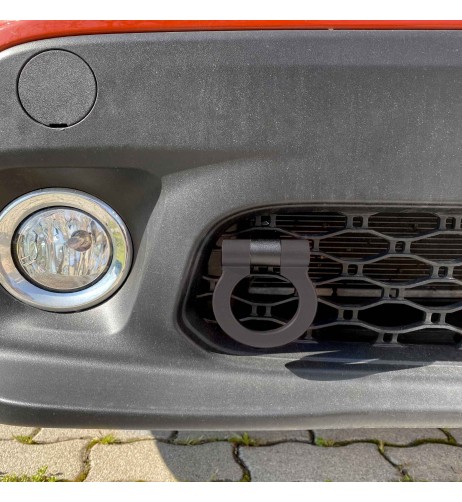 Gancio di traino universale alluminio nero Simoni Racing