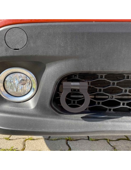 Gancio di traino universale alluminio nero Simoni Racing