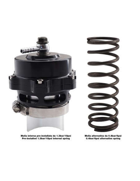 Valvola Pop off universale meccanica con 2 molle 0 4 1 3 bar