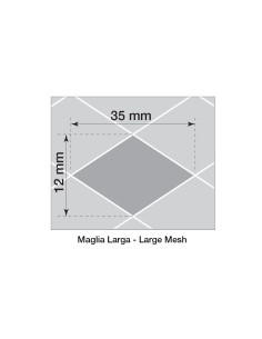 Griglia sportiva rete 100x30 maglia rombo 35x12mm Alluminio nero 2