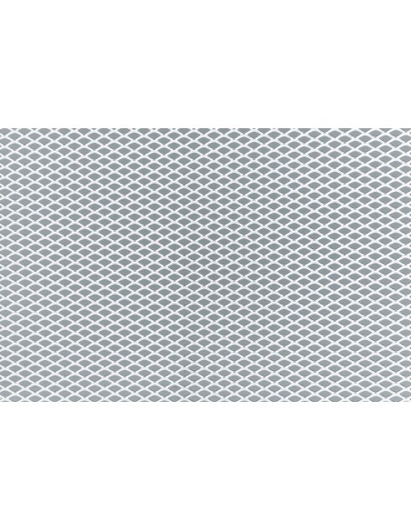 Griglia sportiva rete 125x20 maglia rombo 5x2 3mm Alluminio grigio