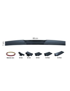 Alettone adesivo universale componibile da baule o tetto