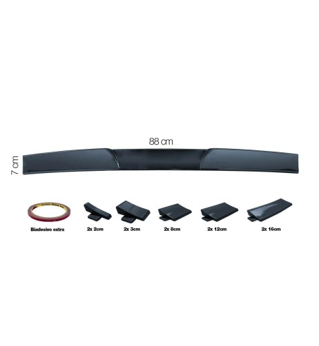 Alettone adesivo universale componibile da baule o tetto