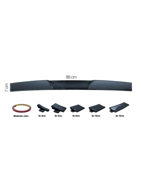 Alettone adesivo universale componibile da baule o tetto