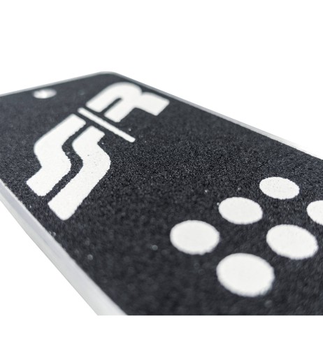 Pedana pedaliera poggiapiede auto antiscivolo SR alluminio