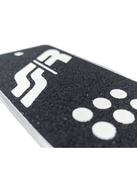 Pedana pedaliera poggiapiede auto antiscivolo SR alluminio