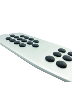 Pedana poggiapiede auto in alluminio satinato 820PW 2