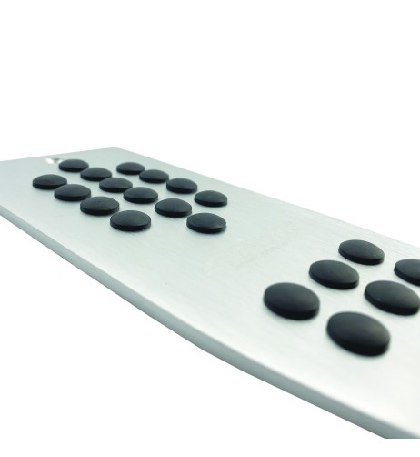 Pedana poggiapiede auto in alluminio satinato 820PW