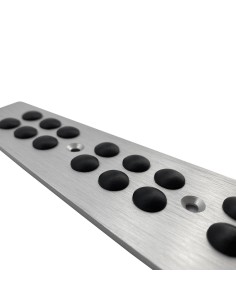 Kit pedali sportivi auto in alluminio con gommini antiscivolo neri 813 PW 2