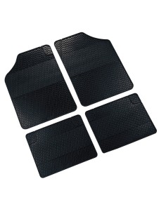 Kit 4 pezzi tappetini tappeti auto in gomma universali Retro antiscivolo 