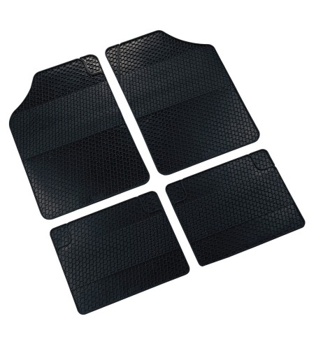 Kit 4 pezzi tappetini tappeti auto in gomma universali Retro antiscivolo 