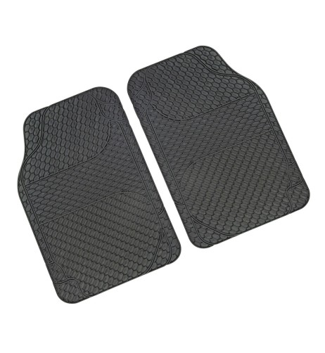 Tappetini tappeti auto anteriori in PVC lavabili 46x68cm grigio