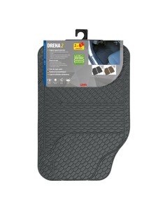 Tappetini tappeti auto anteriori in PVC lavabili 46x68cm grigio 2