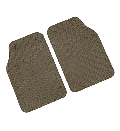 Tappetini tappeti auto anteriori in PVC lavabili 46x68cm beige