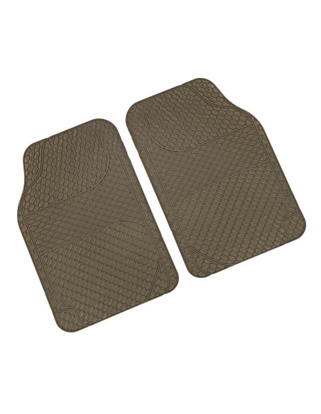 Tappetini tappeti auto anteriori in PVC lavabili 46x68cm beige