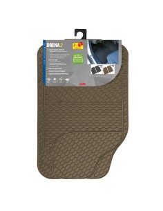 Tappetini tappeti auto anteriori in PVC lavabili 46x68cm beige 2