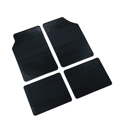 Kit 4 pezzi tappetini tappeti auto in gomma universali Retro antiscivolo 