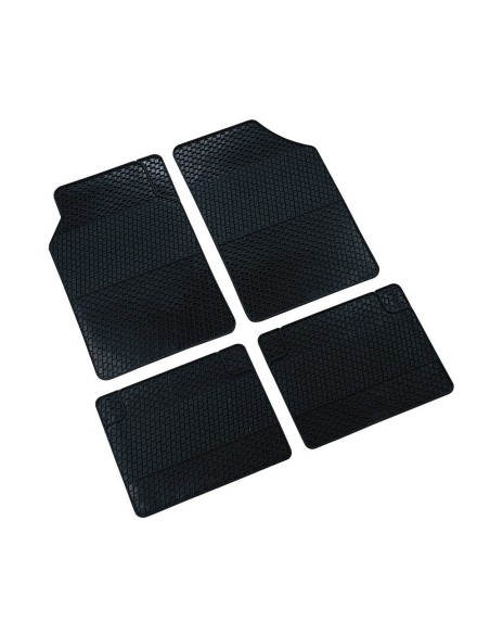 Kit 4 pezzi tappetini tappeti auto in gomma universali Retro antiscivolo 