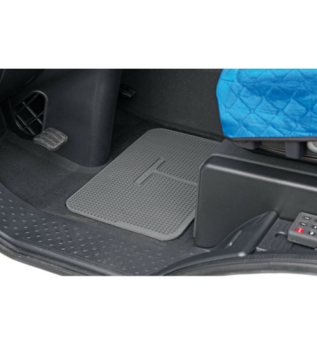 Tappetino tappeto auto in PVC Colore grigio 47x30cm