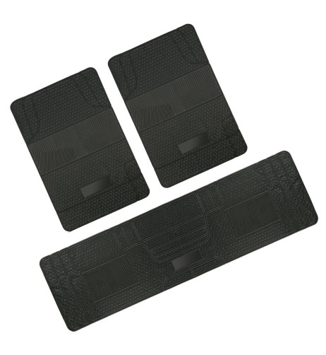 Set 3 pezzi tappetini universali tagliabili auto suv furgoni