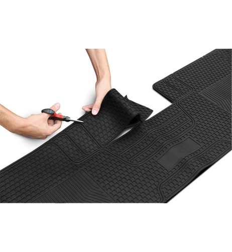 Set 3 pezzi tappetini universali tagliabili auto suv furgoni