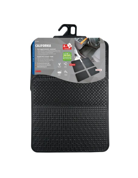 Set 4 pezzi tappetini universali auto in PVC california