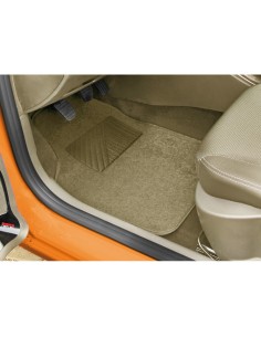 Set 4 pezzi tappetini universali auto in moquette Beige 2