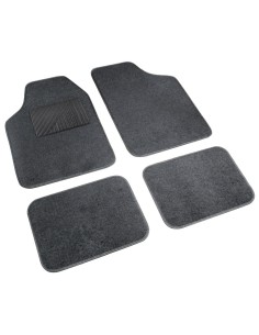 Set 4 pezzi tappetini universali auto in moquette Antracite
