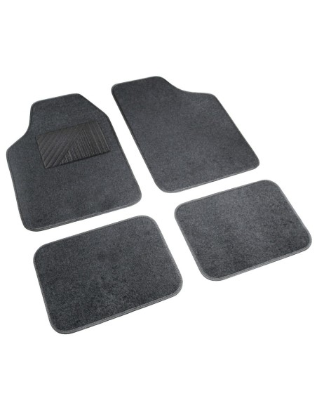 Set 4 pezzi tappetini universali auto in moquette Antracite