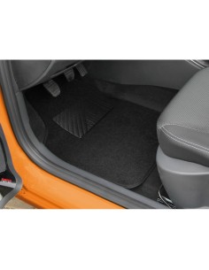 Set 4 pezzi tappetini universali auto in moquette Nero 2