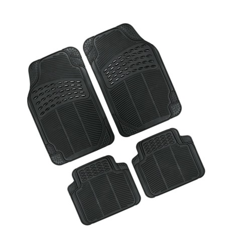 Set 4 tappeti universali auto in PVC inodore tagliabili