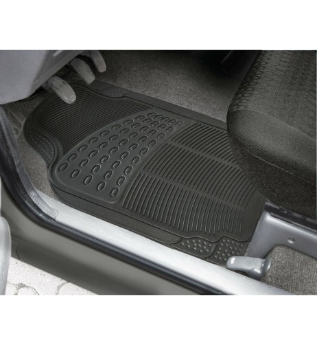 Set 4 tappeti universali auto in PVC inodore tagliabili