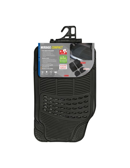 Set 4 tappeti universali auto in PVC inodore tagliabili