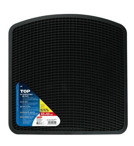 Tappetino universale in pvc colore nero 45x45cm