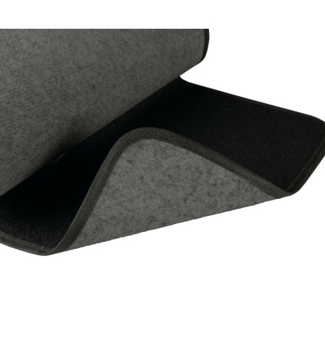 Set 4 pezzi tappetini tappeti universali auto moquette Basic nero