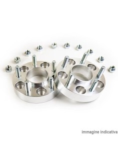 Kit 2 distanziali 30mm doppia bulloneria 5x120 65 70 2mm 12x1 50 D3079
