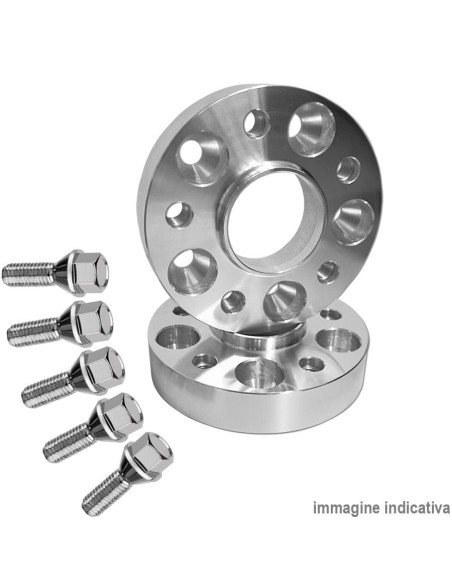 Kit 2 distanziali 35mm doppia bulloneria 5x110 65 0mm 12x1 50 D3540