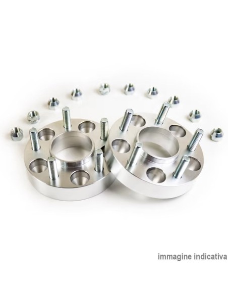 Kit 2 distanziali 40mm doppia bulloneria 5x112 66 5mm 12x1 50 D4083