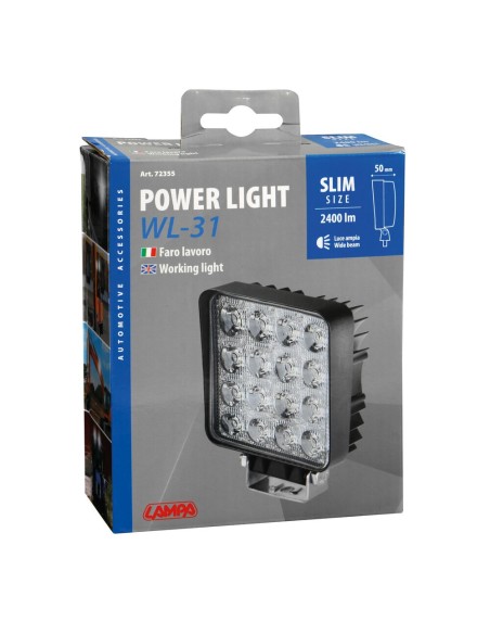 Faro ausiliario 16 led 9 32V 48W bianco impermeabile