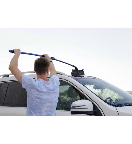 Set spazzola lavaggio con manico telescopico curvo 102 155cm