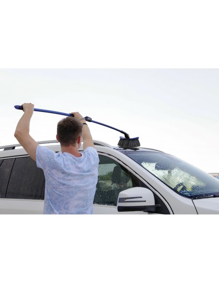 Set spazzola lavaggio con manico telescopico curvo 102 155cm