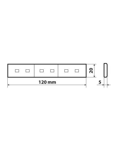 Luce a Led Bandiera Italia ingombro Camion 24V impermeabile